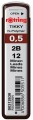 ROTRING Grafity TIKKY wkłady do ołówków 12. szt 0,5 mm 2B S0312630