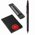 ROTRING 600 ołówek CZARNY 0,5 mm w zestawie z notesem i etui