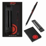 ROTRING 600 ołówek CZARNY 0,5 mm w zestawie z notesem i etui