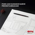 ROTRING 600 ołówek CZARNY 0,5 mm w zestawie z notesem i etui