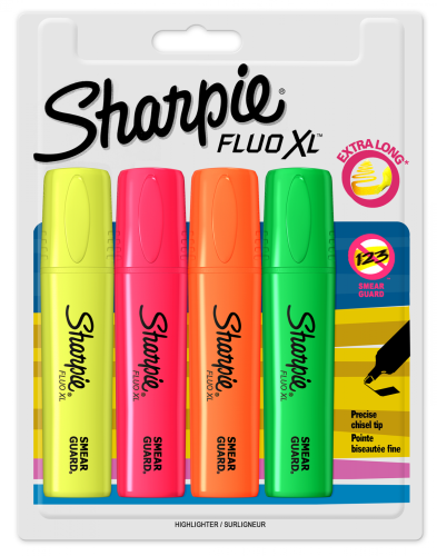 Sharpie Marker Fluo XL 4 kolory, 1825662