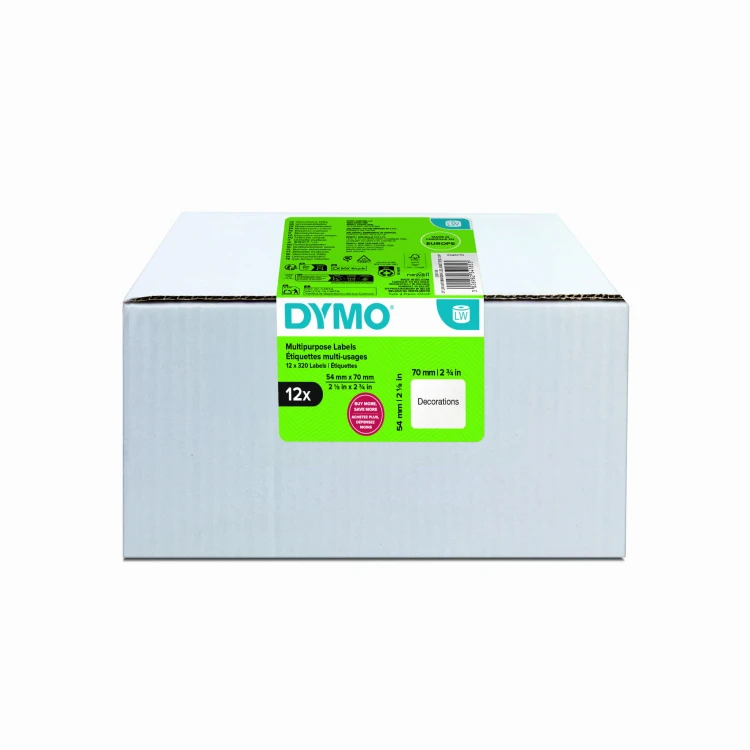DYMO Etykieta na dyskietkę MULTI VALUE PACK 12 szt. - 70 x 54 mm