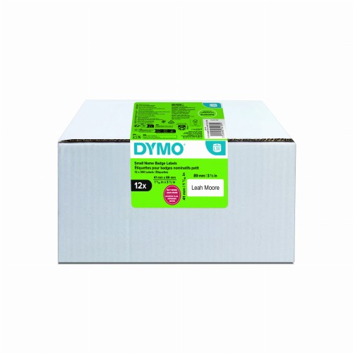 DYMO Etykieta na identyfikator imienny MULTI VALUE PACK 12 szt. - 89 x 41 mm, biała