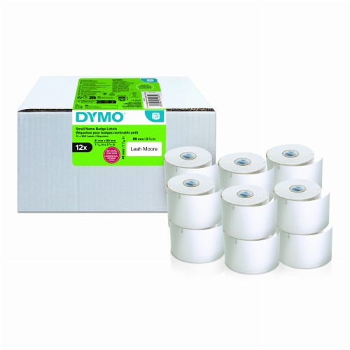 DYMO Etykieta na identyfikator imienny MULTI VALUE PACK 12 szt. - 89 x 41 mm, biała