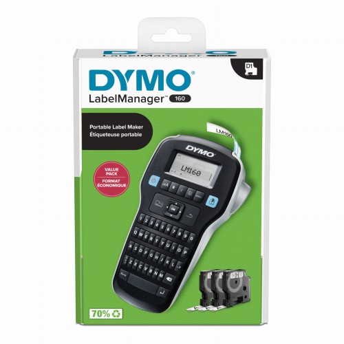 DYMO zestaw 3 taśm D1 plus LabelManager 160