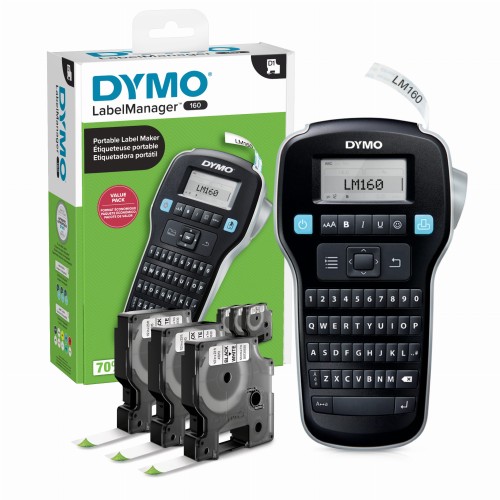 DYMO zestaw 3 taśm D1 plus LabelManager 160