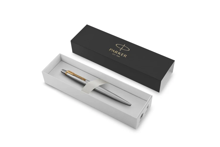 PARKER Długopis JOTTER srebrny ze złotem STAINLESS STEEL GT