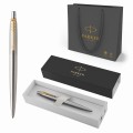 PARKER Długopis JOTTER srebrny ze złotem STAINLESS STEEL GT
