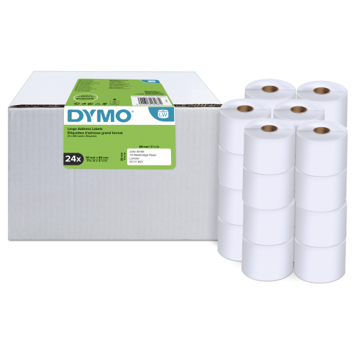 DYMO Duża etykieta adresowa - 89 x 36 mm, biała, 1 rolka po 260 etykiet, 99012, S0722400, 1983172 OEM