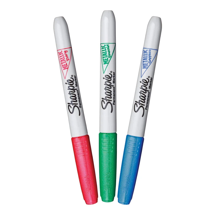 Sharpie Permanent Marker Fine Metaliczne mix 3 - niebieski, czerwony, zielony, 2067103