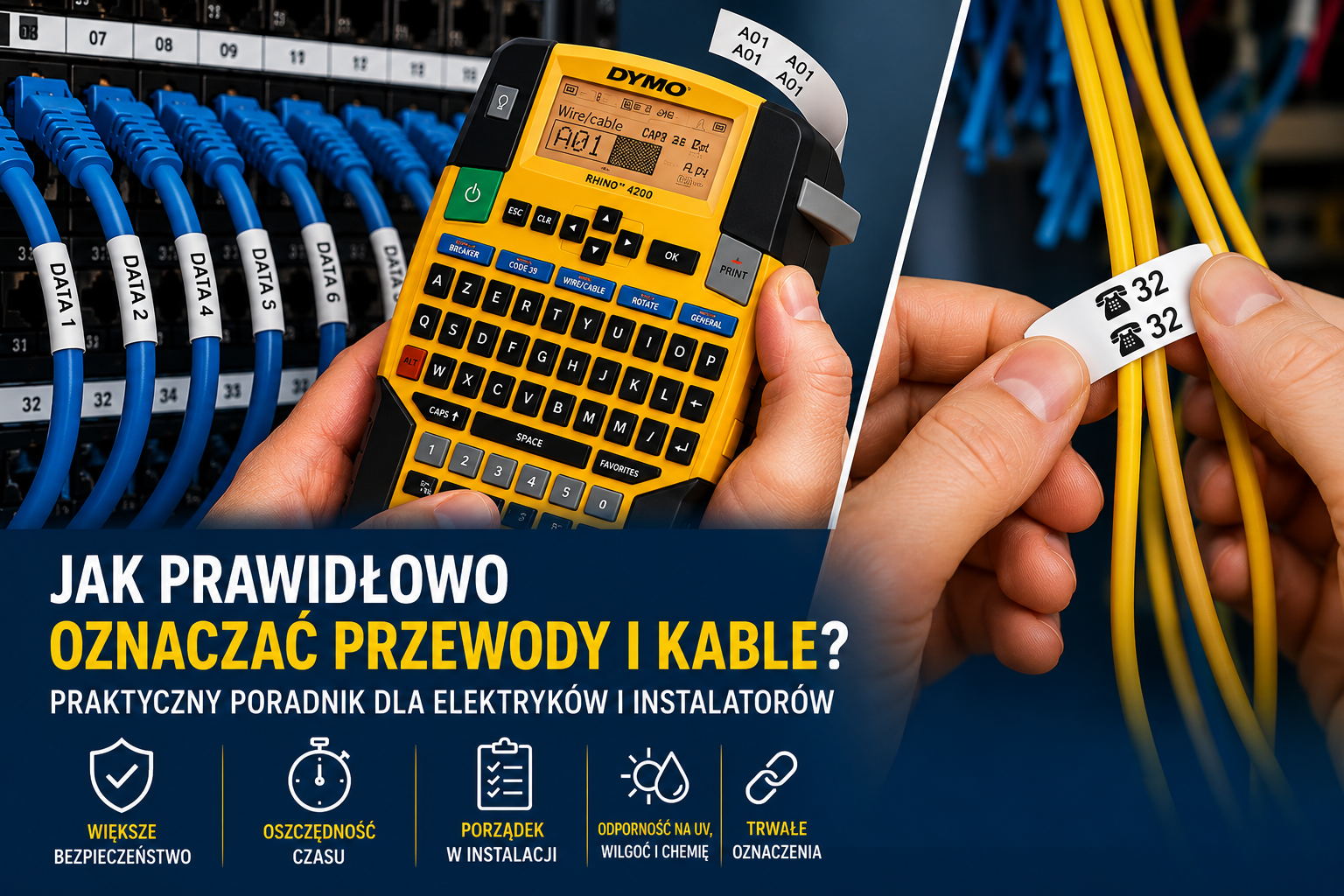 Jak prawidłowo oznaczać przewody i kable? Poradnik dla elektryków i instalatorów